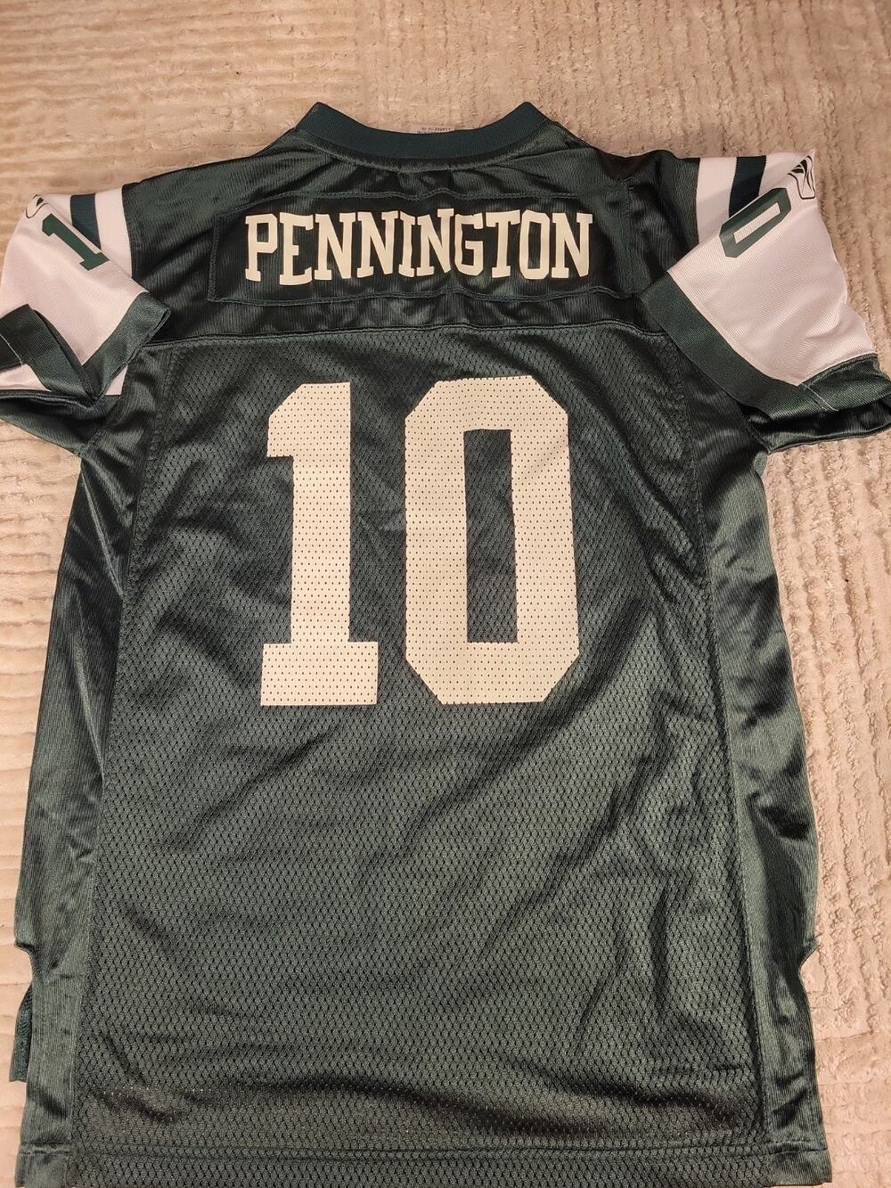 Reebok Chad Pennington New York Jets Jersey Youth Size Large 14-16 Football Boys